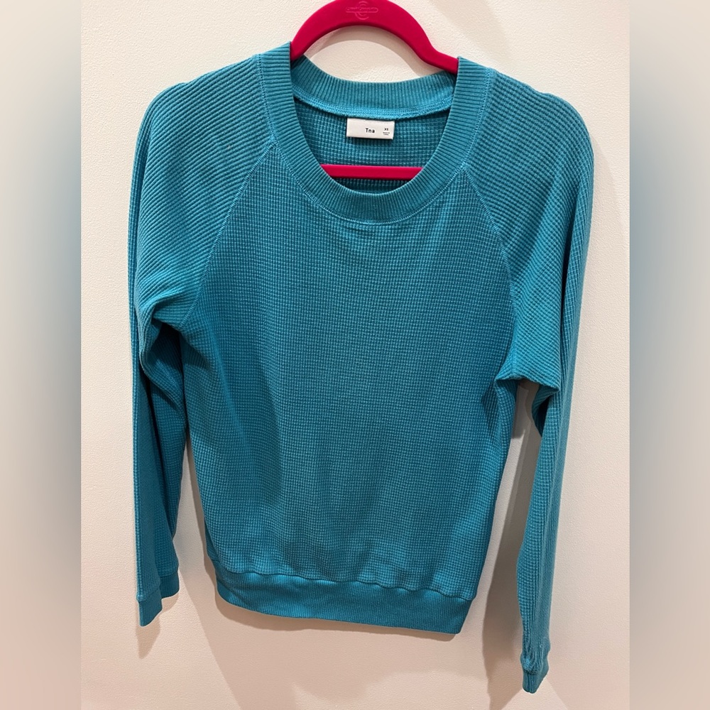 TNA waffle long sleeve shirt